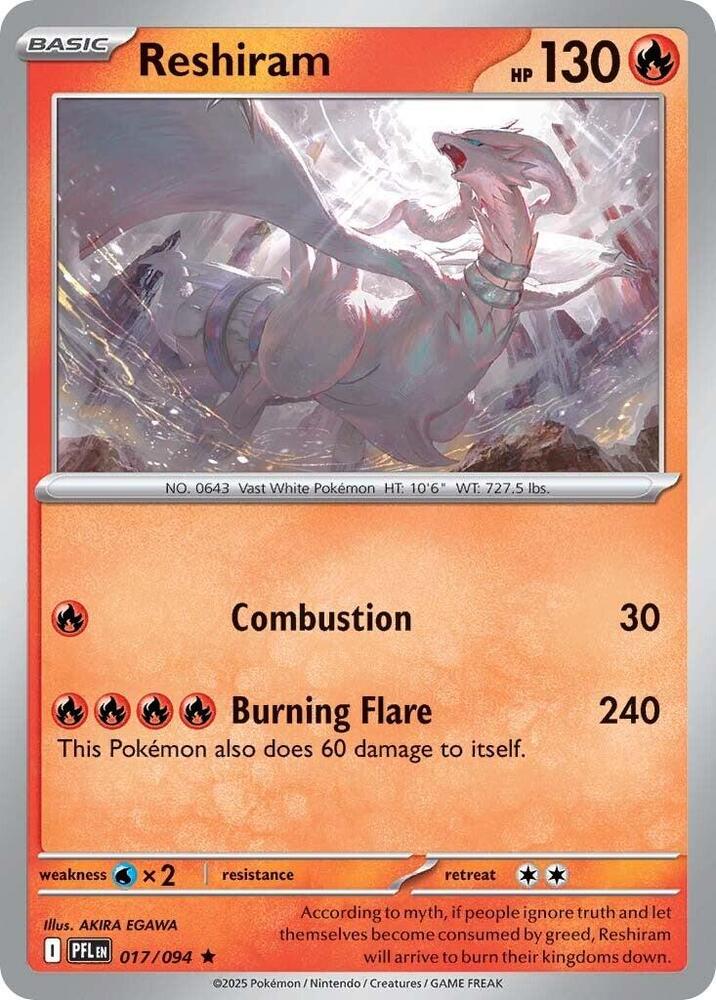 Reshiram #17 - Phantasmal Flames