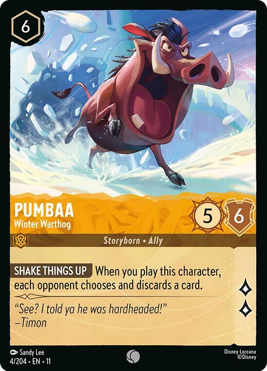 Pumbaa - Winter Warthog #4 - Winterspell
