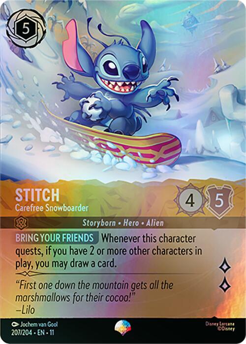 Stitch - Carefree Snowboarder #207 - Winterspell