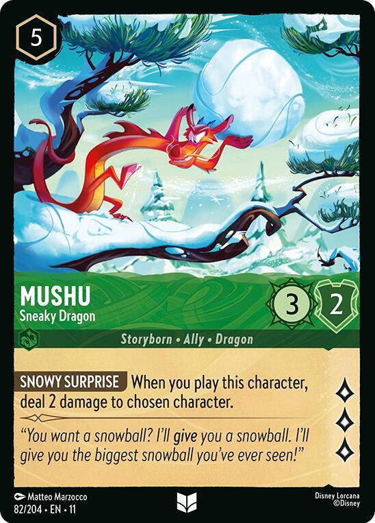 Mushu - Sneaky Dragon #82 - Winterspell