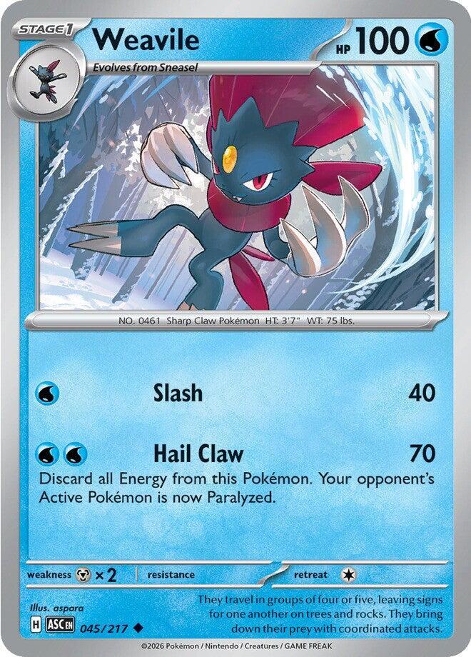 Weavile #45 - Ascended Heroes