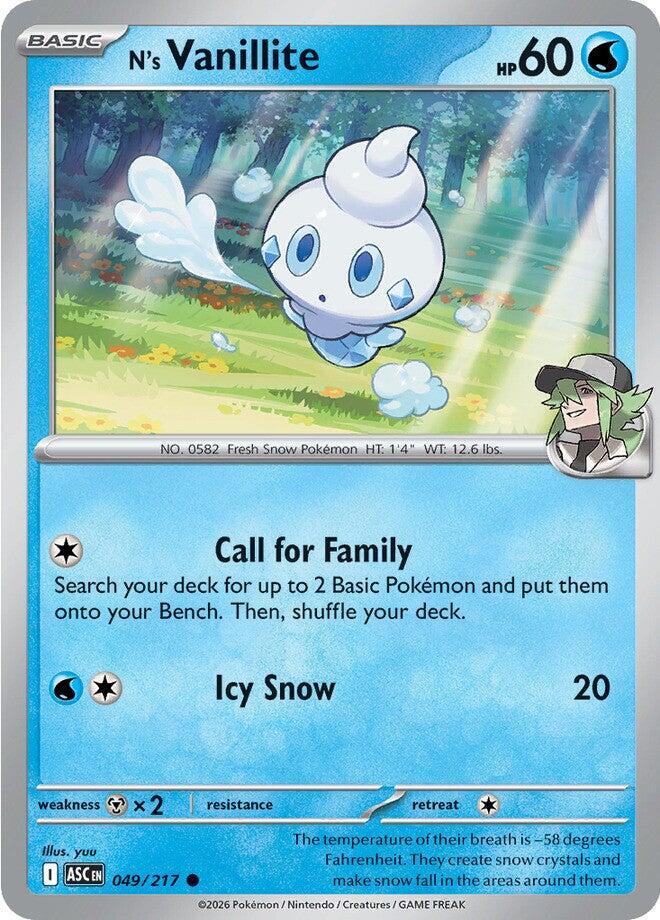 N's Vanillite #49 - Ascended Heroes