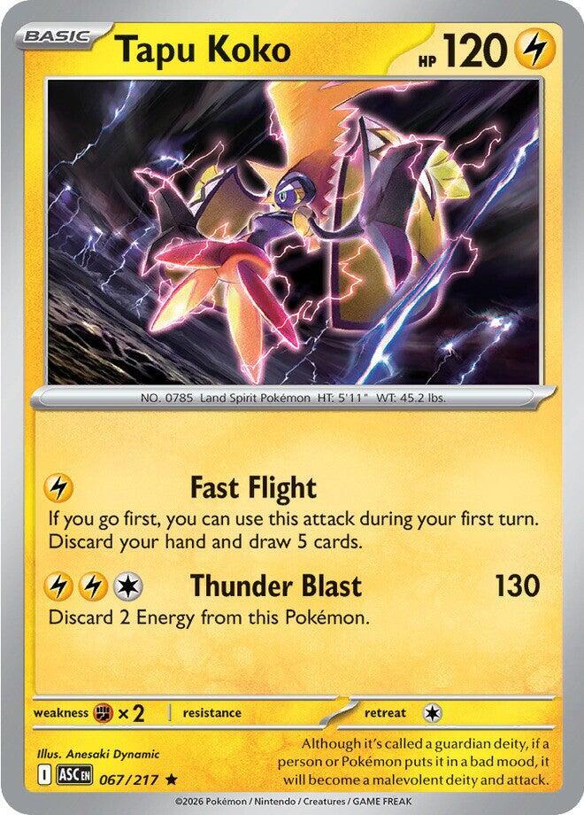 Tapu Koko #67 - Ascended Heroes