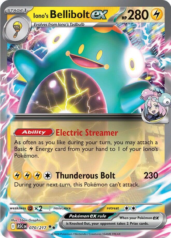 Iono's Bellibolt ex #70 - Ascended Heroes