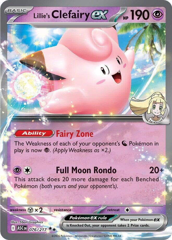 Lillie's Clefairy ex #76 - Ascended Heroes