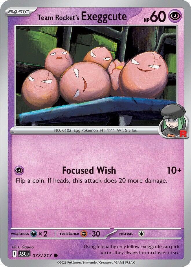 Team Rocket's Exeggcute #77 - Ascended Heroes