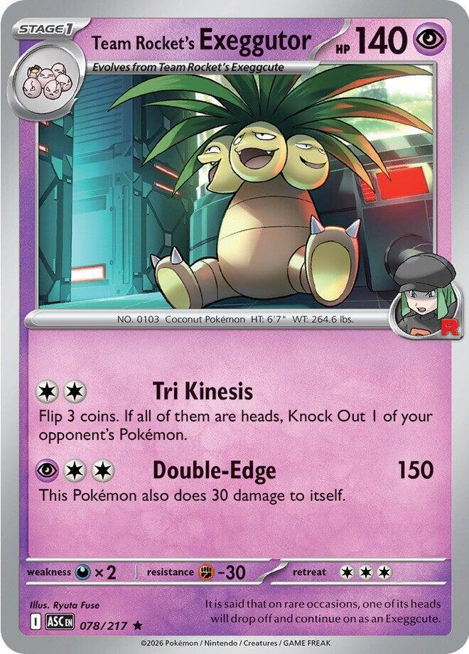 Team Rocket's Exeggutor #78 - Ascended Heroes