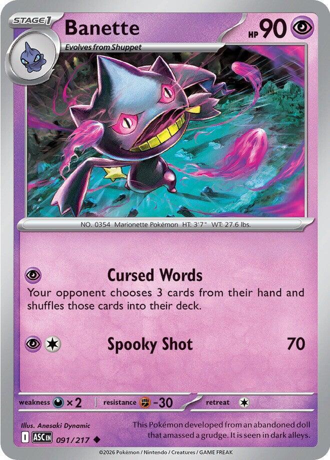 Banette #91 - Ascended Heroes