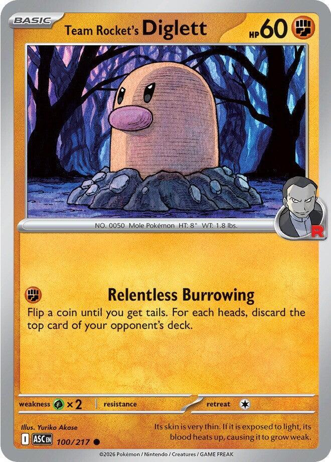 Team Rocket's Diglett #100 - Ascended Heroes