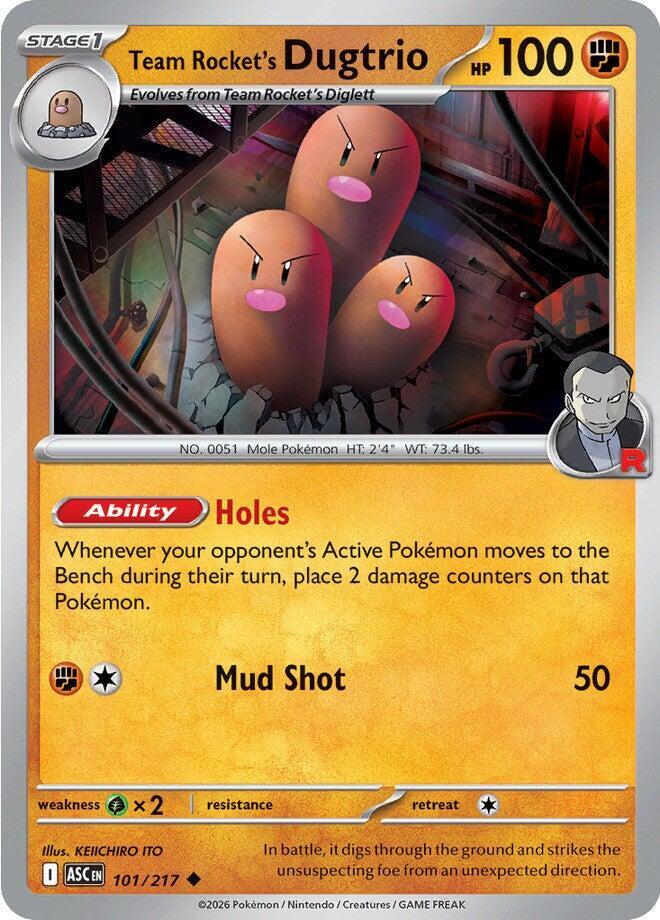 Team Rocket's Dugtrio #101 - Ascended Heroes