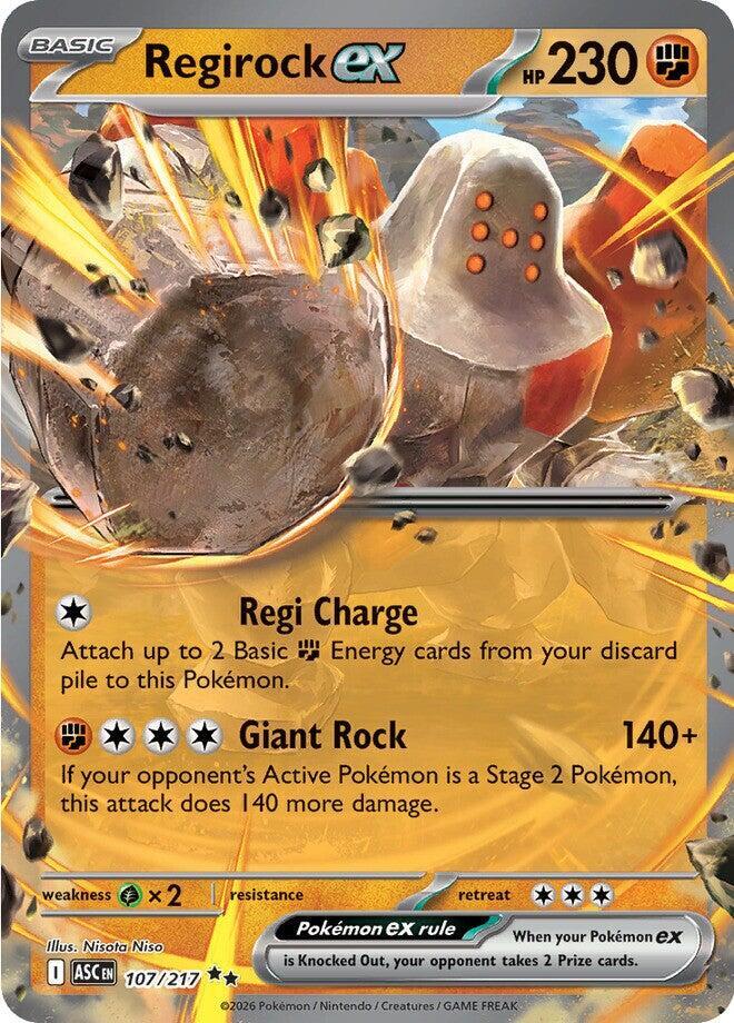 Regirock ex #107 - Ascended Heroes