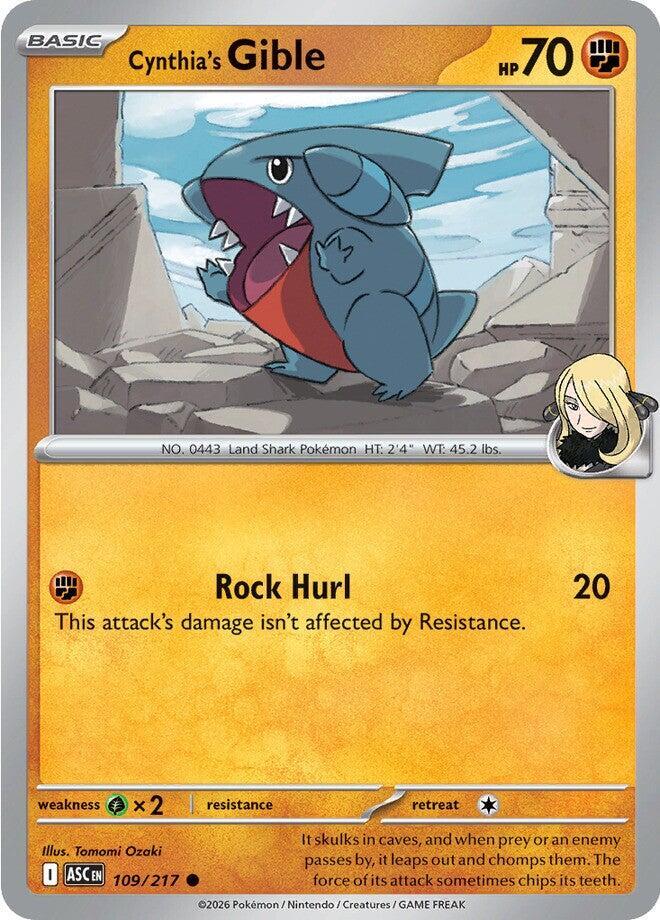 Cynthia's Gible #109 - Ascended Heroes