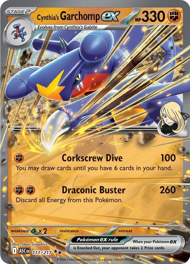 Cynthia's Garchomp ex #111 - Ascended Heroes