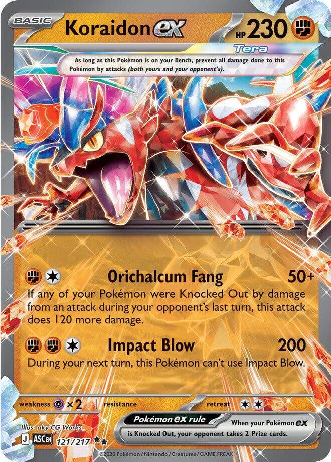 Koraidon ex #121 - Ascended Heroes