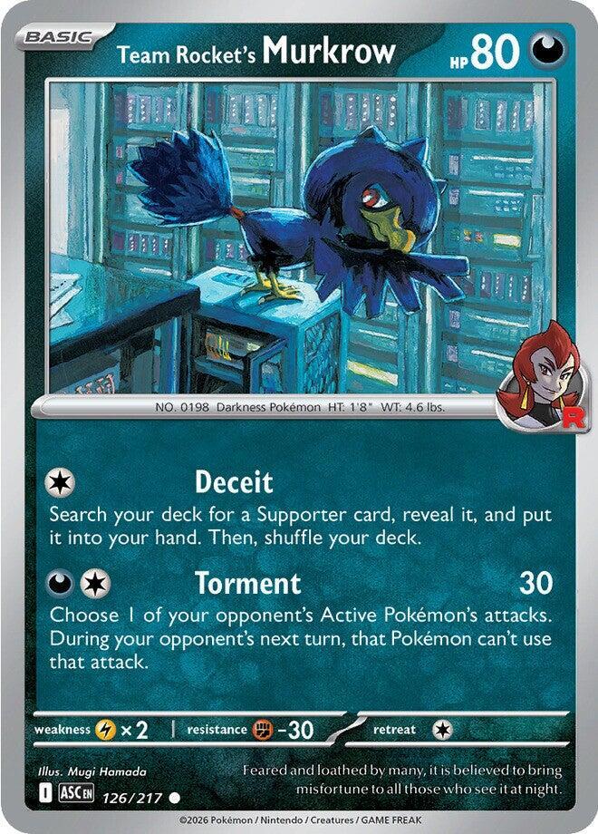 Team Rocket's Murkrow #126 - Ascended Heroes