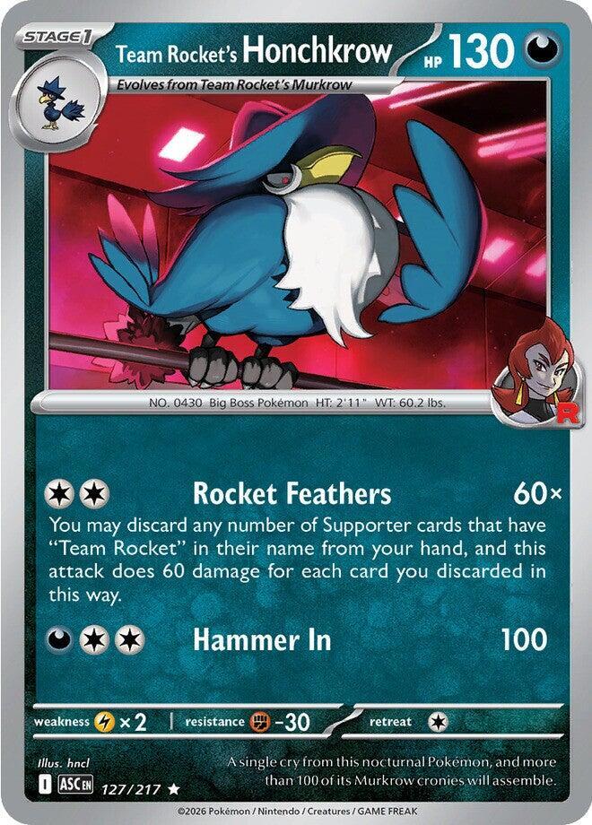 Team Rocket's Honchkrow #127 - Ascended Heroes