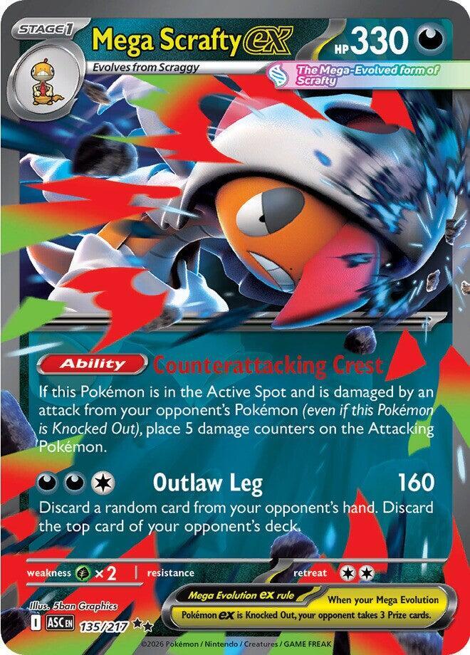 Mega Scrafty ex #135 - Ascended Heroes