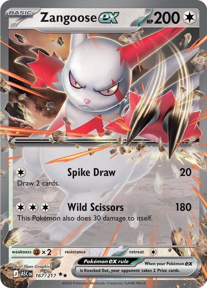 Zangoose ex #167 - Ascended Heroes