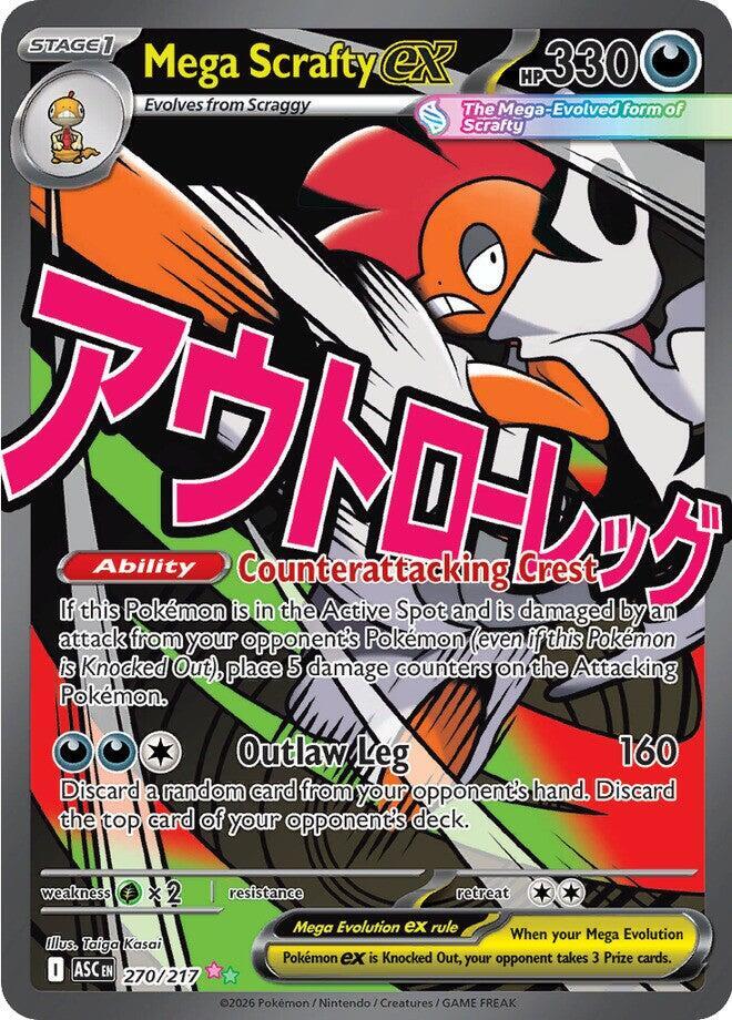 Mega Scrafty ex #270 - Ascended Heroes