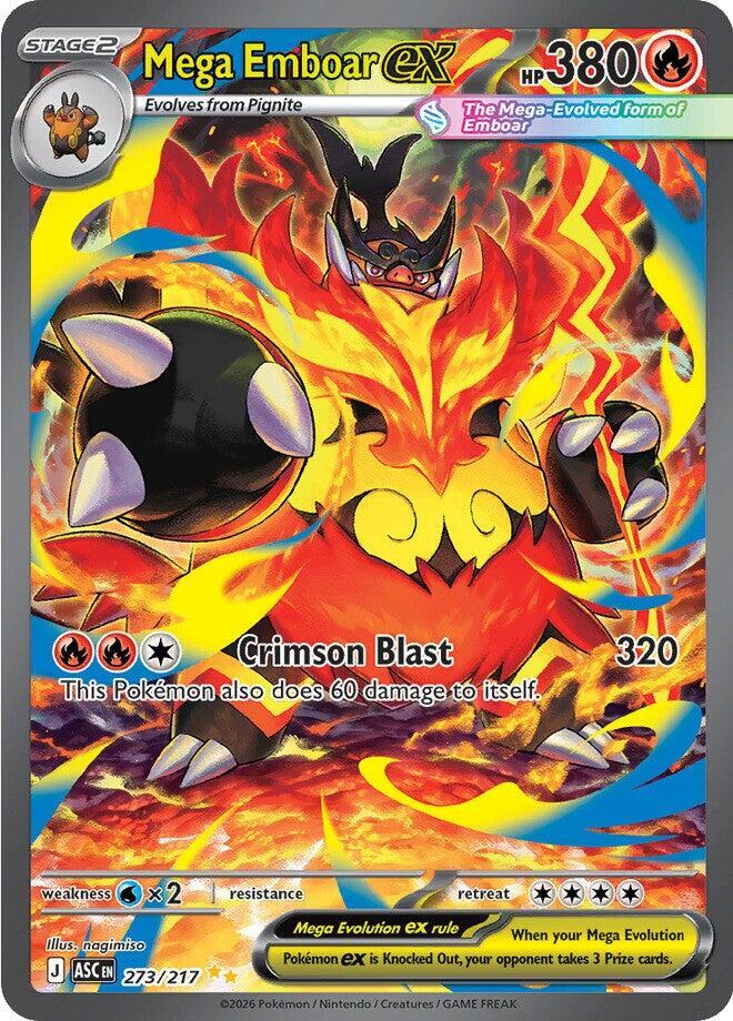 Mega Emboar ex #273 - Ascended Heroes