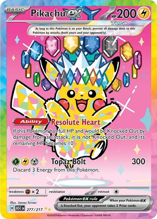 Pikachu ex #277 - Ascended Heroes