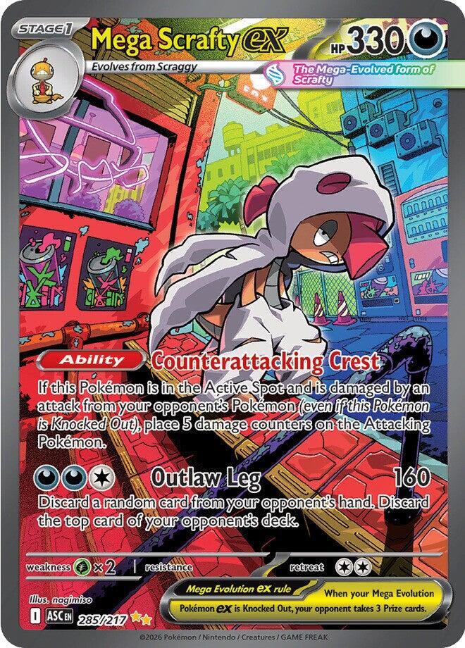 Mega Scrafty ex #285 - Ascended Heroes