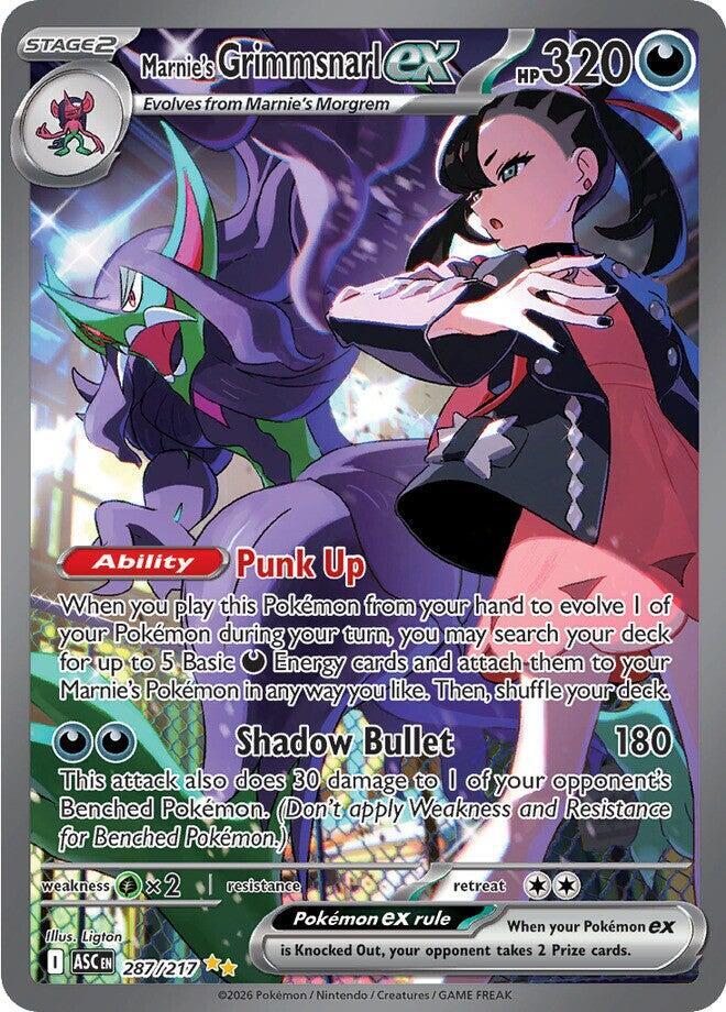 Marnie's Grimmsnarl ex #287 - Ascended Heroes