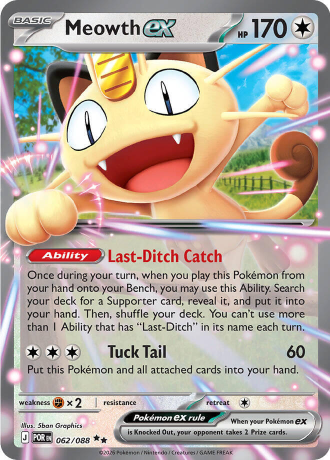 Meowth ex #62 - Perfect Order