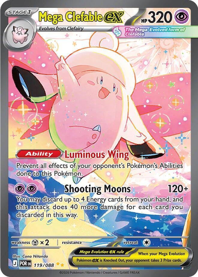 Mega Clefable ex #119 - Perfect Order