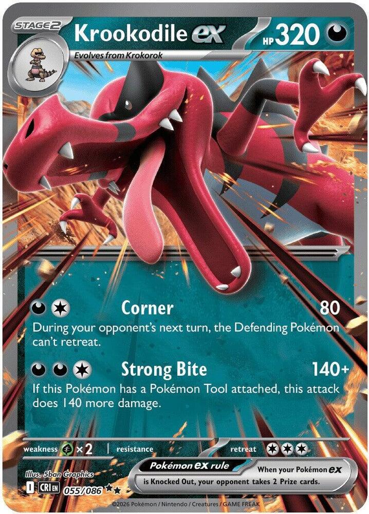 Krookodile ex #55 - Chaos Rising