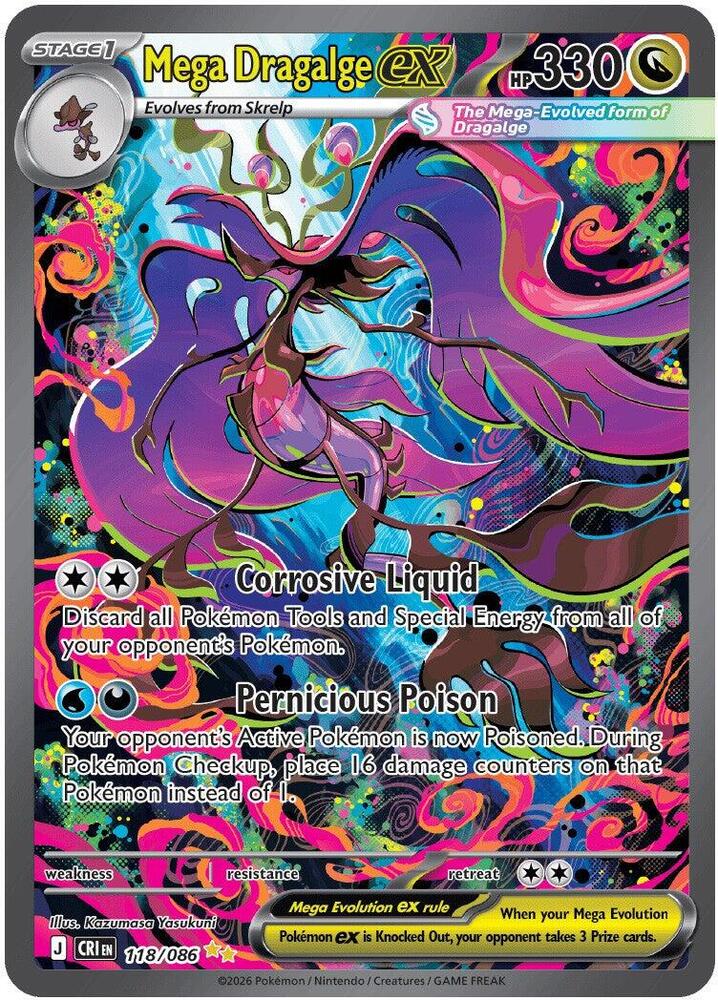 Mega Dragalge ex #118 - Chaos Rising