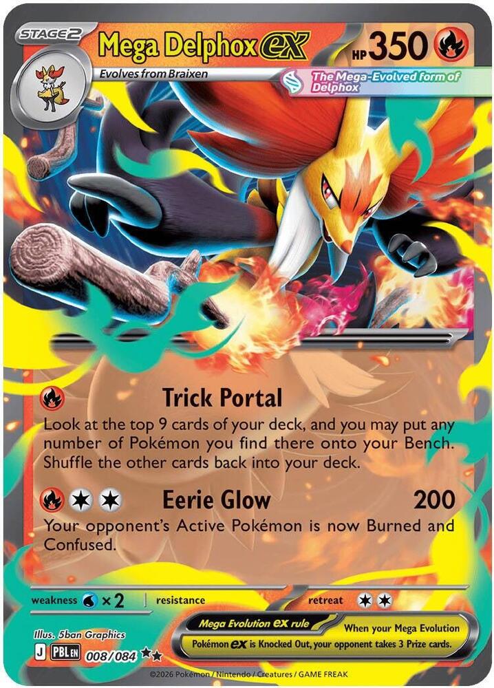 Mega Delphox ex #8 - Pitch Black