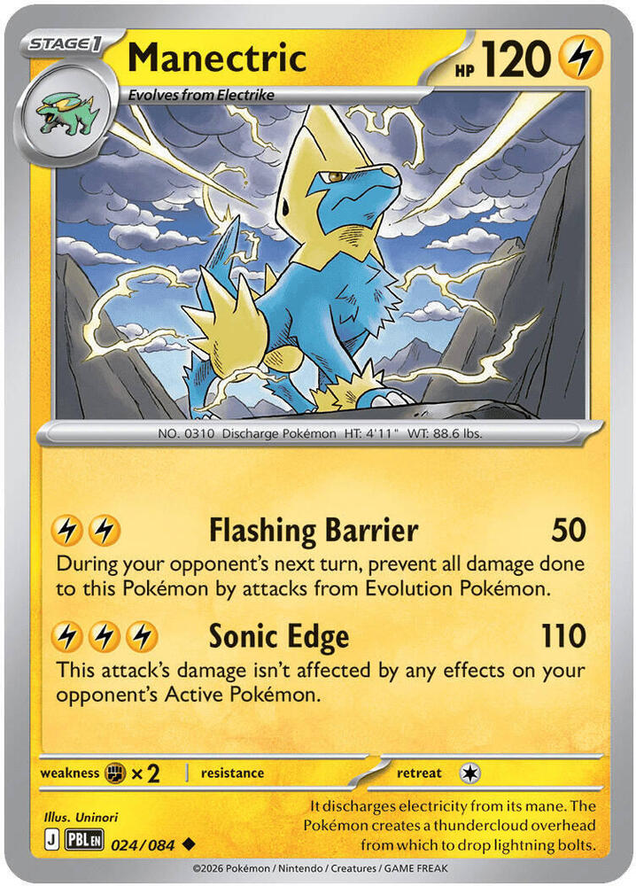 Manectric - 024/084 #24 - Pitch Black