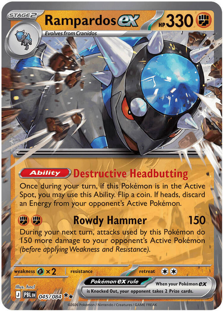 Rampardos ex - 045/084 #45 - Pitch Black