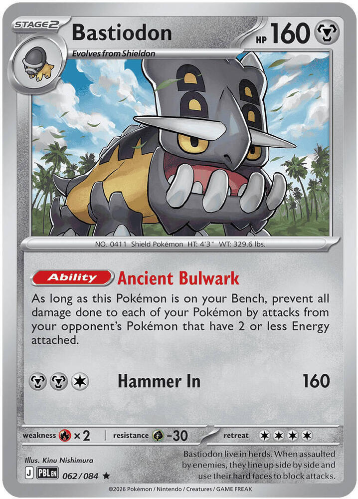 Bastiodon - 062/084 #62 - Pitch Black