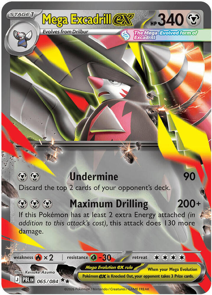 Mega Excadrill ex - 065/084 #65 - Pitch Black