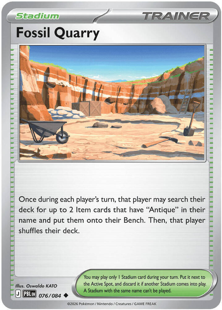 Fossil Quarry #76 - Pitch Black