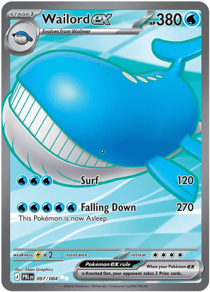 Wailord ex - 097/084 #97 - Pitch Black