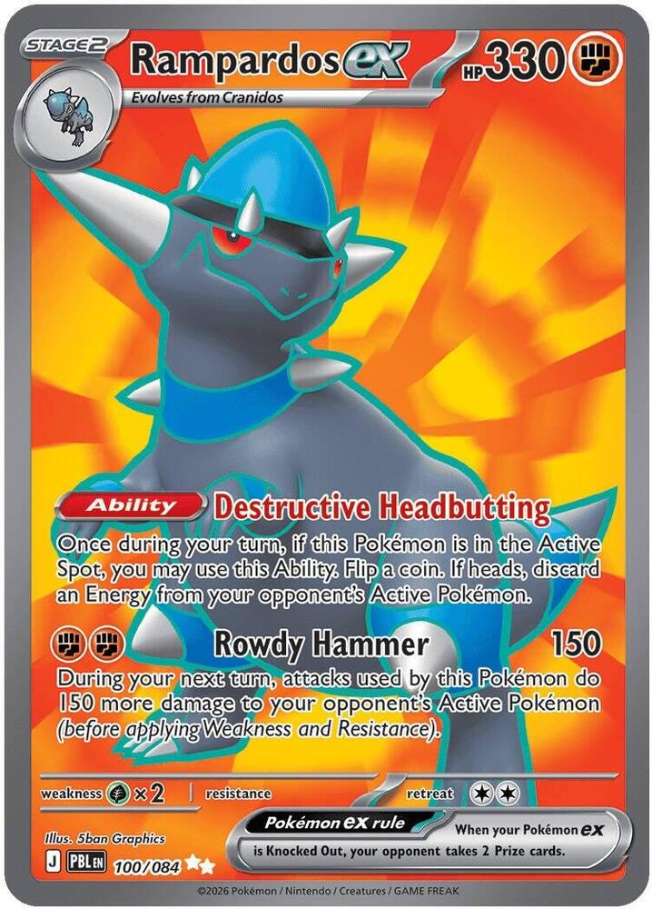 Rampardos ex - 100/084 #100 - Pitch Black