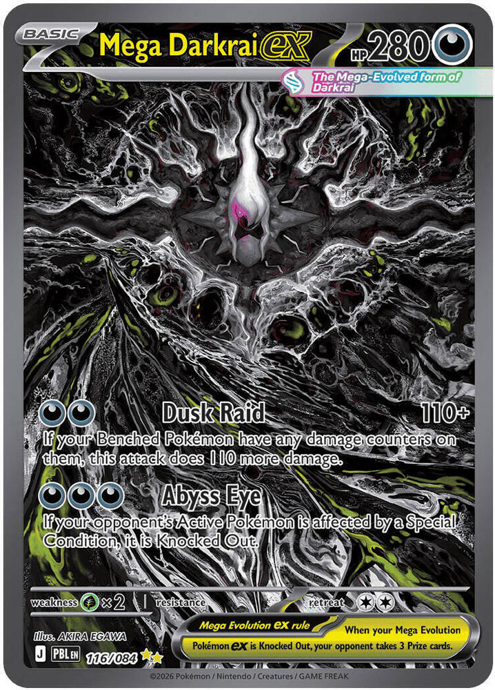 Mega Darkrai ex - 116/084 #116 - Pitch Black