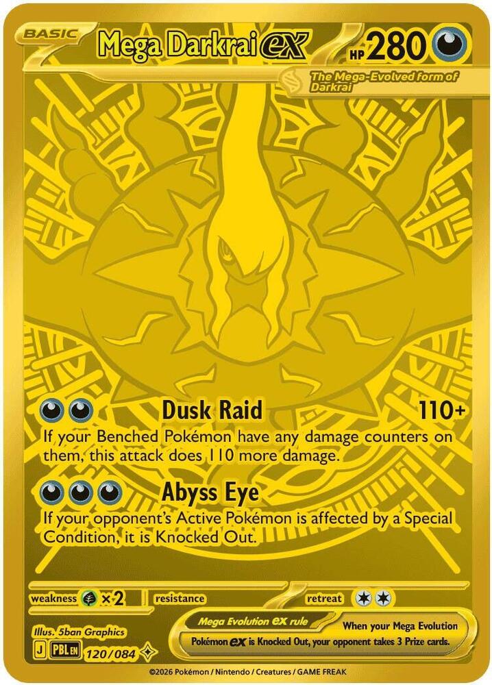 Mega Darkrai ex - 120/084 #120 - Pitch Black