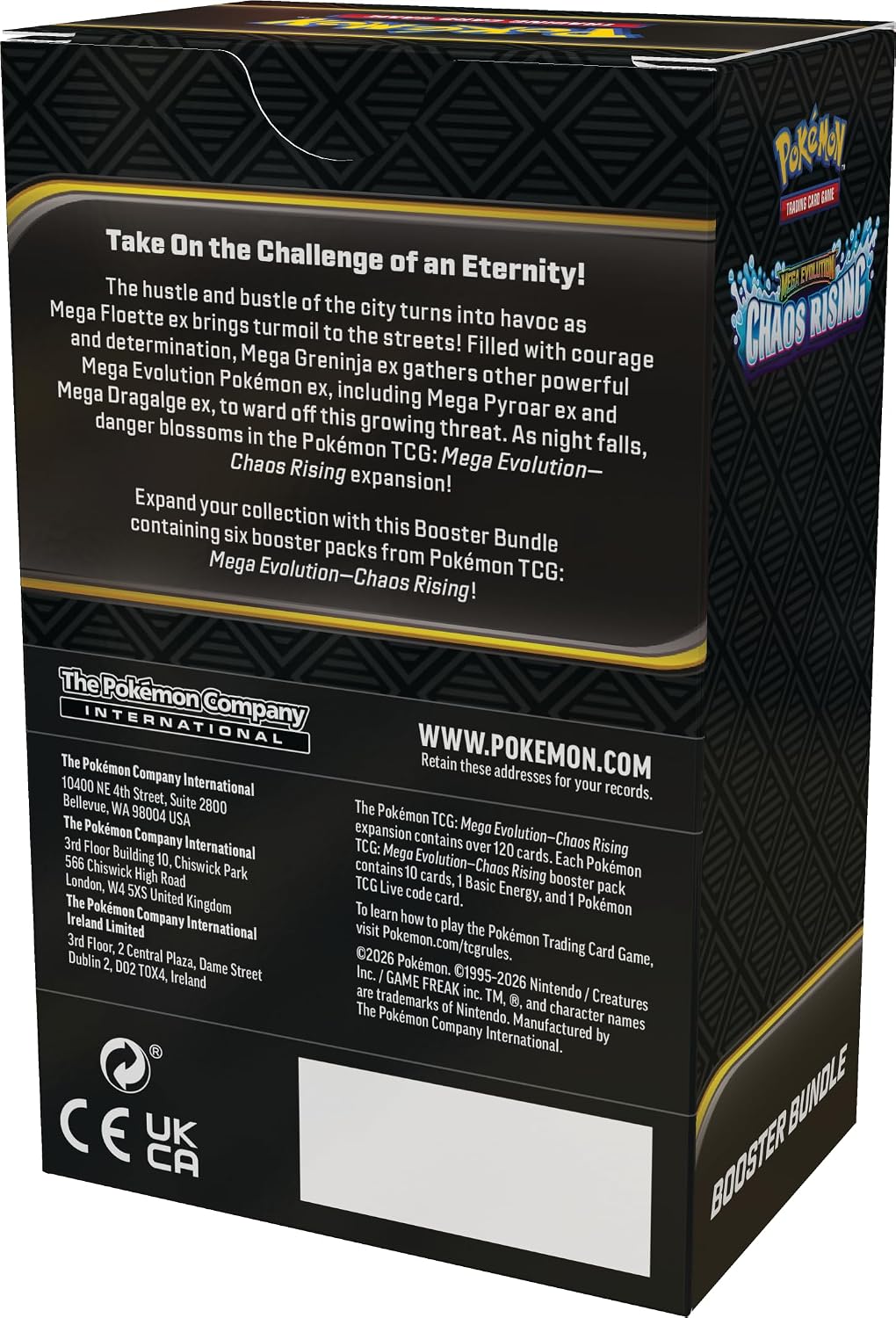 Pokémon TCG: Mega Evolution—Chaos Rising Booster Bundle (6 Booster Packs)
