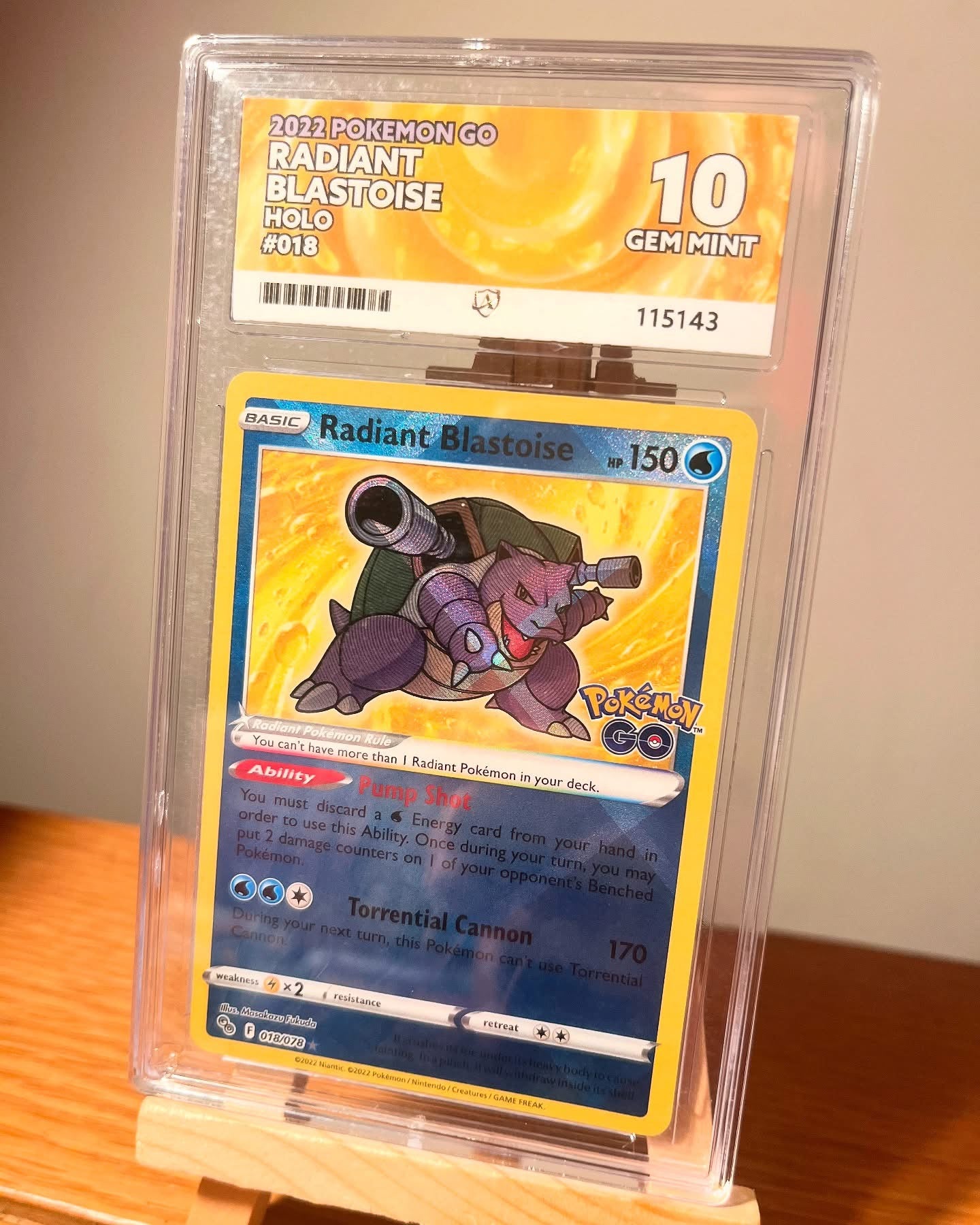 ACE 10 Radiant Blastoise Pokémon Go 018