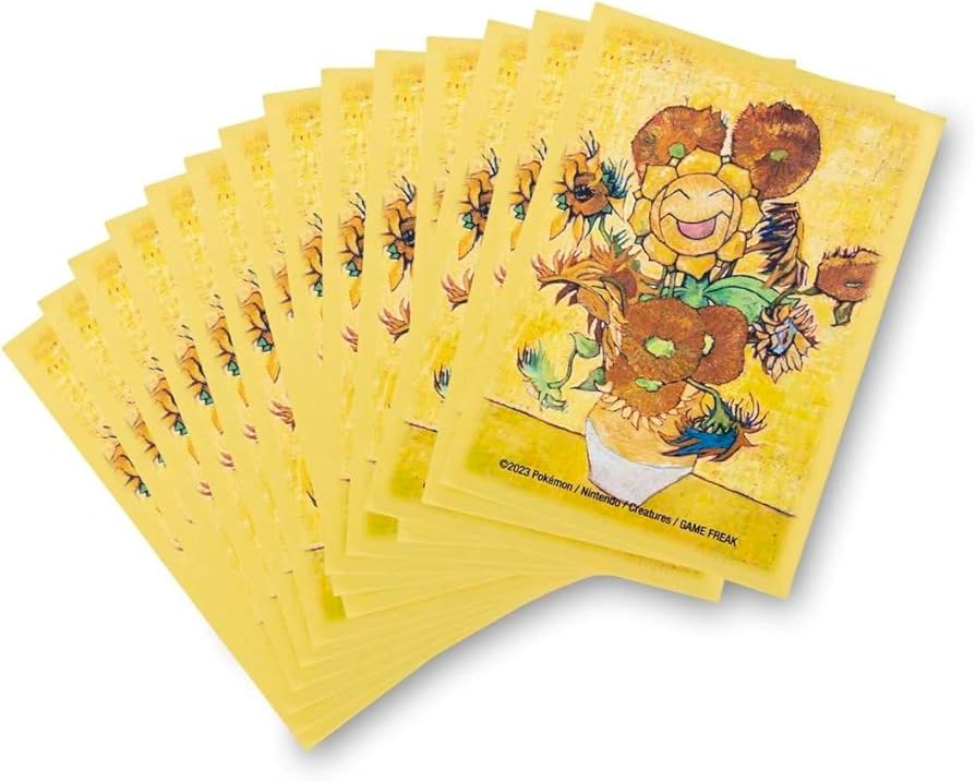 Pokémon Center × Van Gogh Museum: Sunflora Inspired by Sunflowers Card Sleeves (65 Sleeves)
