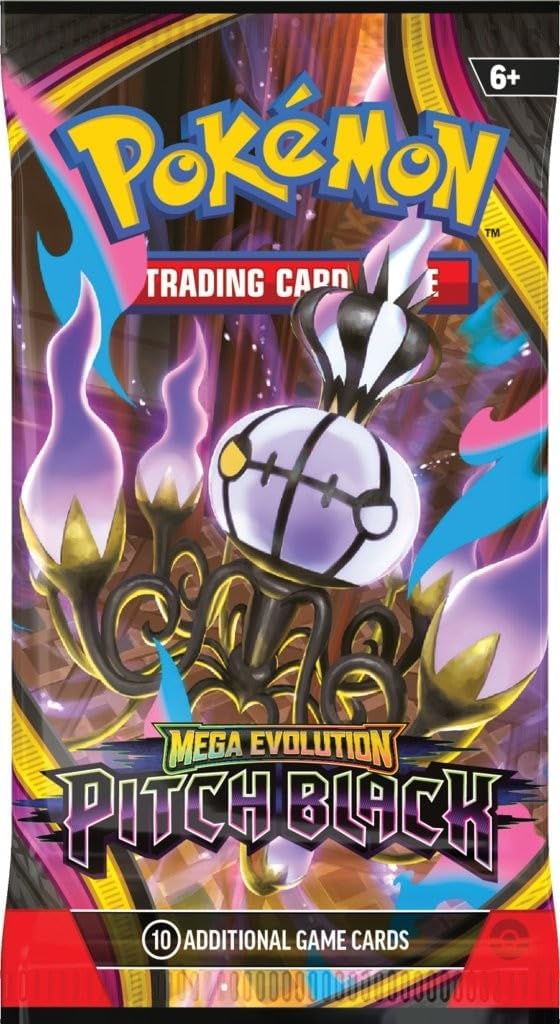 Pokemon Mega Evolution Pitch Black Booster Pack (10 Cards)