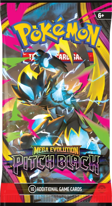 Pokemon Mega Evolution Pitch Black Booster Pack (10 Cards)